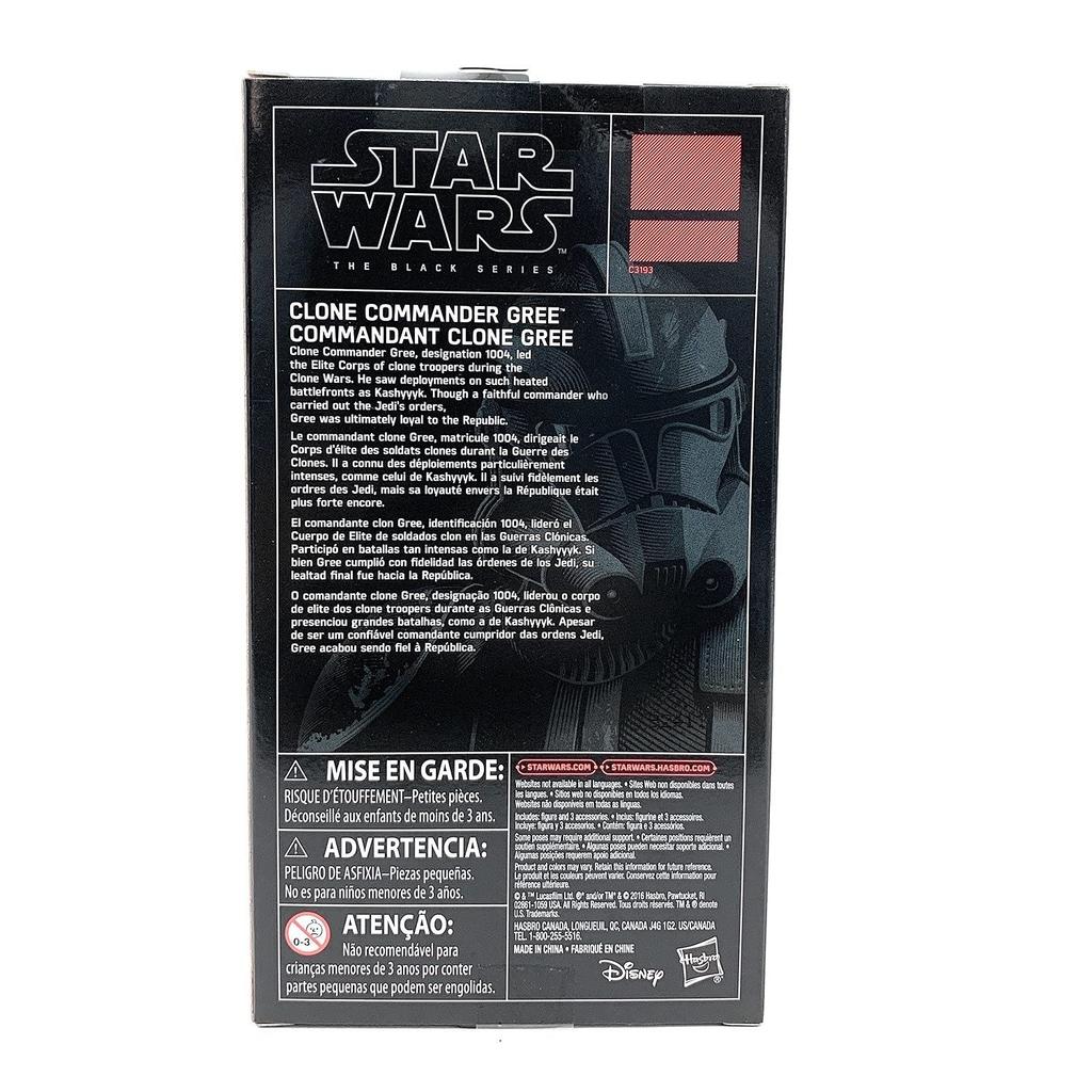 Star Wars The Black Series Action Figure Clone Commander Gree 6-Inch