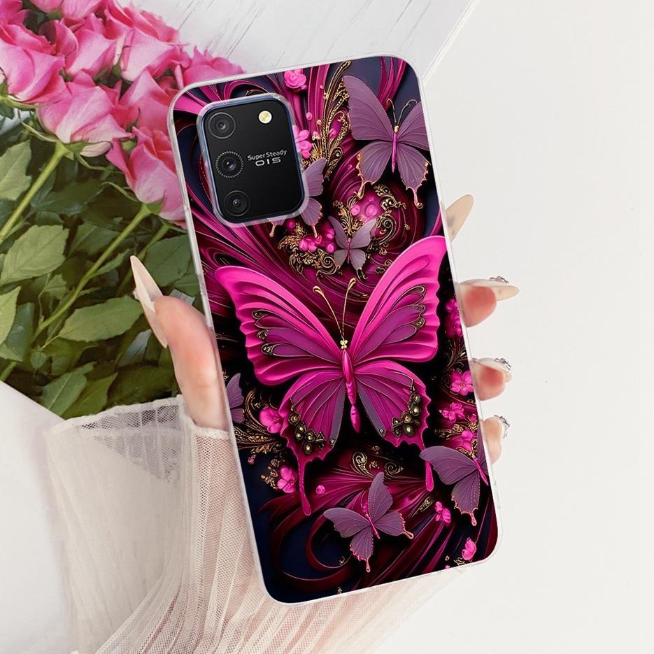 For Samsung Galaxy S10 Lite Case SM-G770F Luxury Butterfly Tree Painted Cover Soft Silicone Phone Case For Samsung S10 Lite Bags