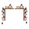 Festive Christmas Door Frame Decoration,Santa and Reindeer Designs Holiday Party