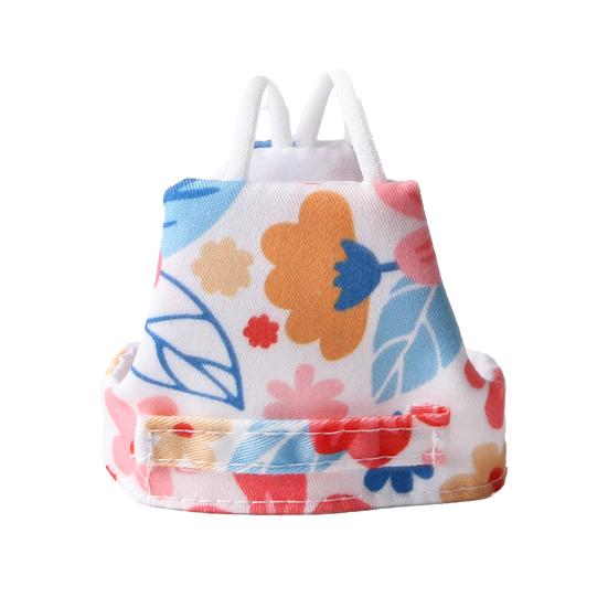 

Birds Clothes Washable Reusable Flower Plants Print Flight Suit Outfits Cockatiels Conures Pigeons Small Birds Adjustable Strap Vest Pet Supplies S