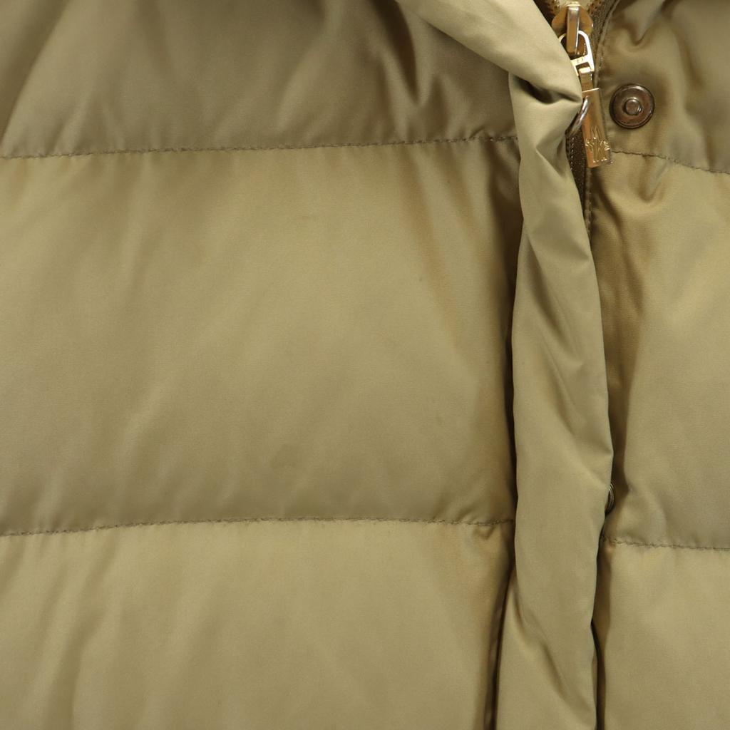 MONCLER Down jacket beige With raccoon fur Women Used