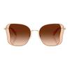 Coach Trendy Elegant Design Metal Butterfly Sunglasses Women sunglasses Light-Gold 0HC7188_900574_50