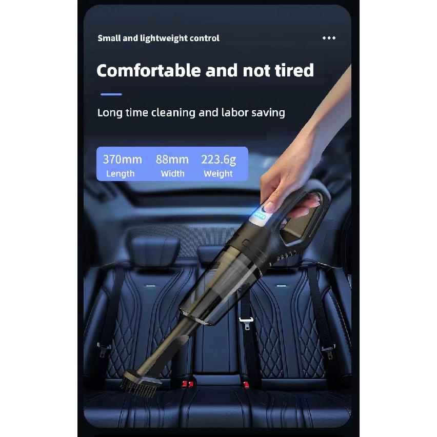 Automobilinis daugiafunkcis dulkių siurblys, rankinis, galingas siurbimas, įkraunamas, dvigubo naudojimo automobiliui ir namams, mažas belaidis dulkių siurblys