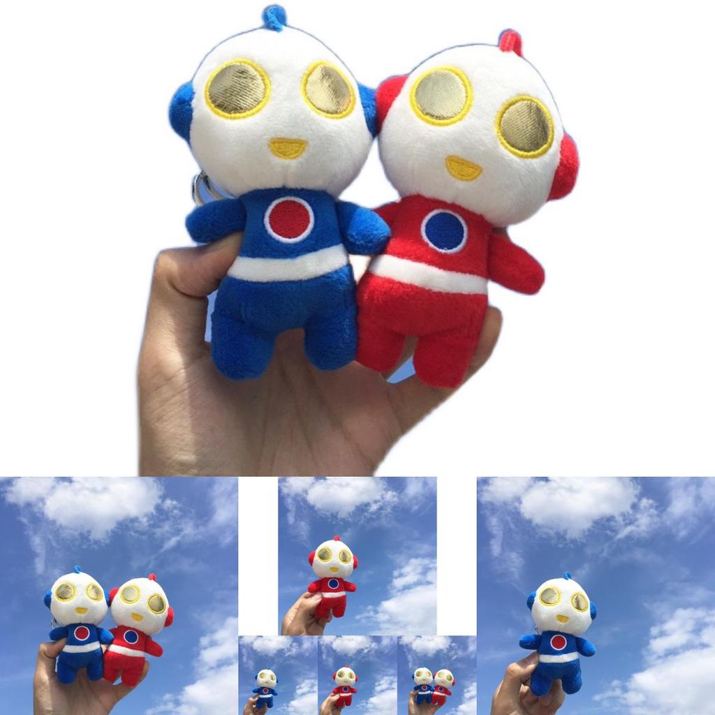 Cute Cartoon Ultraman Plush Keychain Mini Soft Toy Keyring Bag Accessory