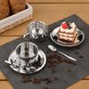 Vintage Stainless Steel Coffee Mug Cups Delicate Coffee Cup And Saucer Set Flower Tea Mug Home Coffeeware Espresso Cups