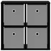 Sideboard with Drawers Black Oak Effect 49.5 x 22 x 47 cm