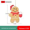 Gingerbread Man Christmas Ornaments & Photography Props for Tree & Window Decor, Children's Gifts