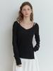 Liel Slony V Slit Knit (Black)