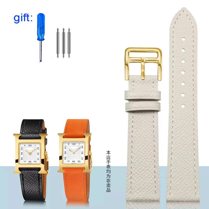 Классический ремешок для часов из натуральной кожи подходит для часов Hermes 14/16/18/20 — фото 9