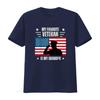 Veterans Day Military My Favorite Veteran Is Grandpa Kids T Shirt vintage Washed Versatile graphic Stylish designer clothes