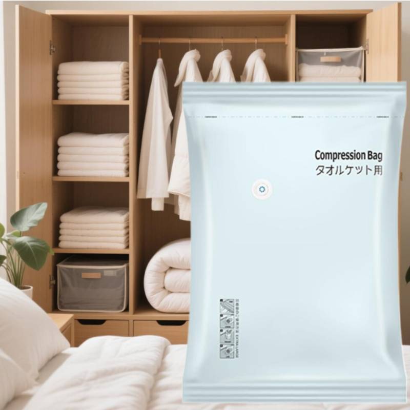 Vacuum Storage Bag For Clothes And Comforters With Pa Pe Material For Home Organization Storage