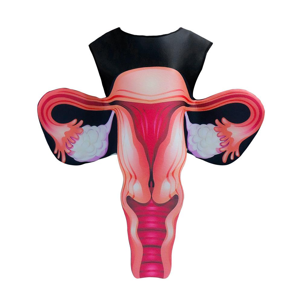 Human Organ Costume Sponge Suit Jumpsuit Brain Liver Uterus Heart Cosplay Emotional Organ Theme Party Attire Halloween Costume