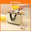 Insulated Lunch Box Bag For Adults And Students With Thick Aluminum Foil And Oxford Fabric
