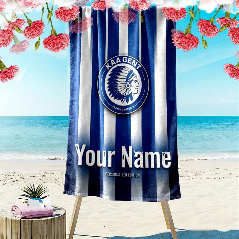 Name Custom KAA Gante Print Beach Towel, Large Soft Quick Dry Towel for Beach Camping Swimming