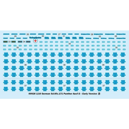 Trumpeter 1/16 German Sd.Kfz.171 Panther Ausf.G Plastic Model 00928