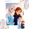 Frozen Elsa Anna Diamond Painting Full Diamond Art Craft Ornaments Handmade Living Room Decoration Background