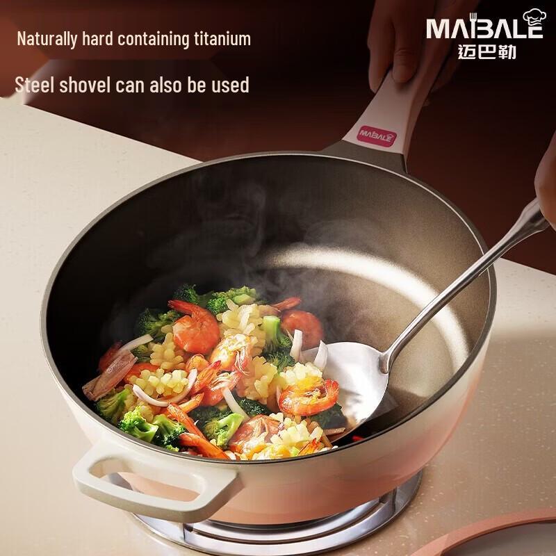 Maibale Ceramic Deep Stir-Fry Pan