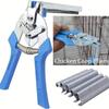 Heavy-Duty Iron Cage Pliers Set, Pig Pen Clamp Kit with 600 M-Type Clamps - Durable Home Repair Tools Suitable