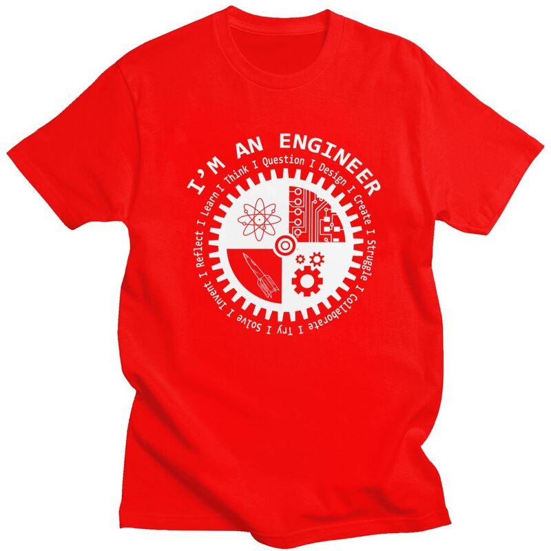 Custom Im An Engineer Tshirt for Men Short Sleeves Leisure T Shirt Tshirt Loose Fit 100 Cotton Tee Gift Idea