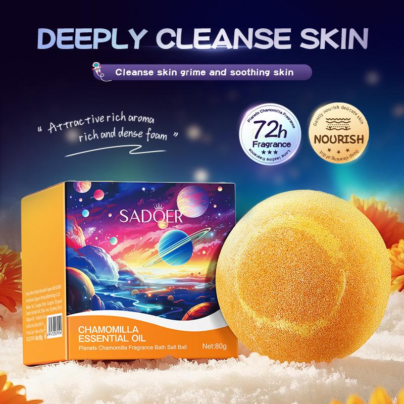 Planet Mother Chrysanthemum Fragrance Bath Salt Ball 80g Cleansing Body Bath Salt Ball Skin Care Products