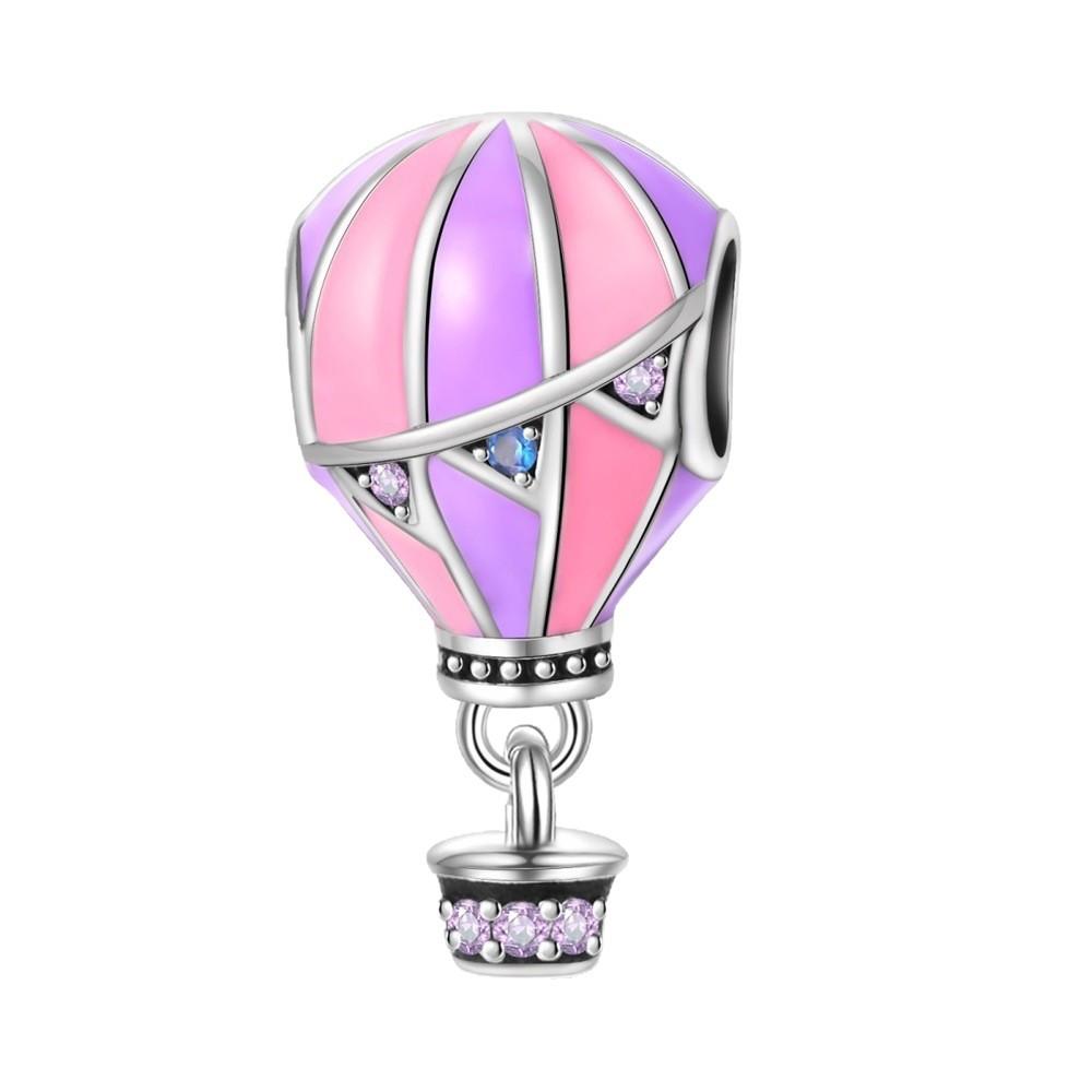 2026 Romantic Around The World Car Hot Air Balloon Charm Charm Charm Beaded DIY Jewelry Accessories Bracelet 925 Silver