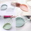 Soap Box Double Drain Soap Holder Leaf Shape Drainage Holder Tray Soap Storage Plate 6 Pcs Soap