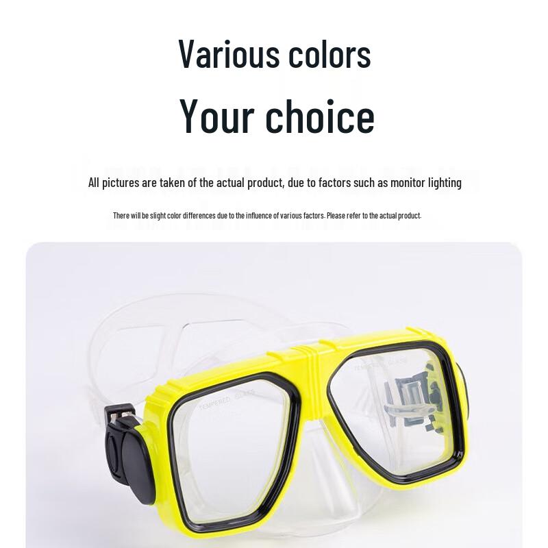 YBLKJ Adult Anti-Fog HD Silicone Diving Mask