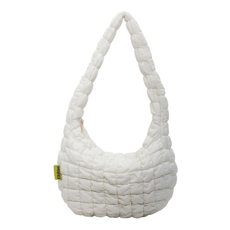 Large-capacity Fashionable Foreign Style Casual Bag 2025 New Versatile Ins Shoulder Crossbody Bag Solid Color Versatile Tote Bag