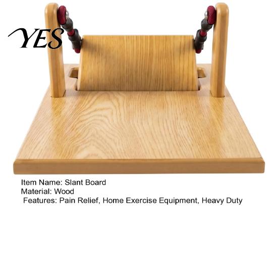 Foot Ankle Stretcher Wooden Calf Slant Board, Achilles Tendonitis Plantar Fasciitis Pain Relief Physical Therapy Equipment Incline Arch Trainer