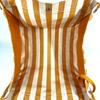 HERMES Border with pouch Cannes PM Tote Bag Hand Bag cotton yellow/White