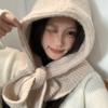 Wool Blend Balaclava Neck Warmer Scarf Hat For Cold Weather Winter Warmth Unisex Design For Outdoor Sport Activity