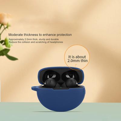 For OnePlus Buds Pro 3 Bluetooth-compatible Earphones Case Soft Silicone Cover with Anti-Lost Buckle