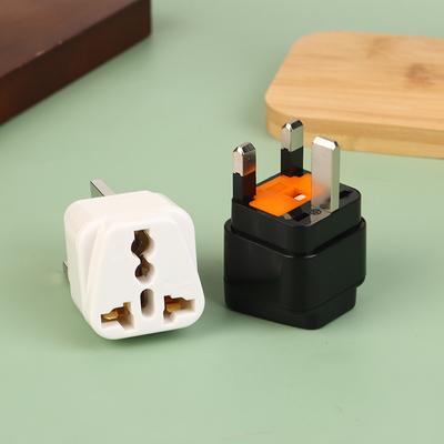 Universeller UK-Steckeradapter mit 13A-Sicherung Schwarz/Weiß Reiseadapter 3-polige Steckdose UK EU IL Adapter US auf UK Stecker