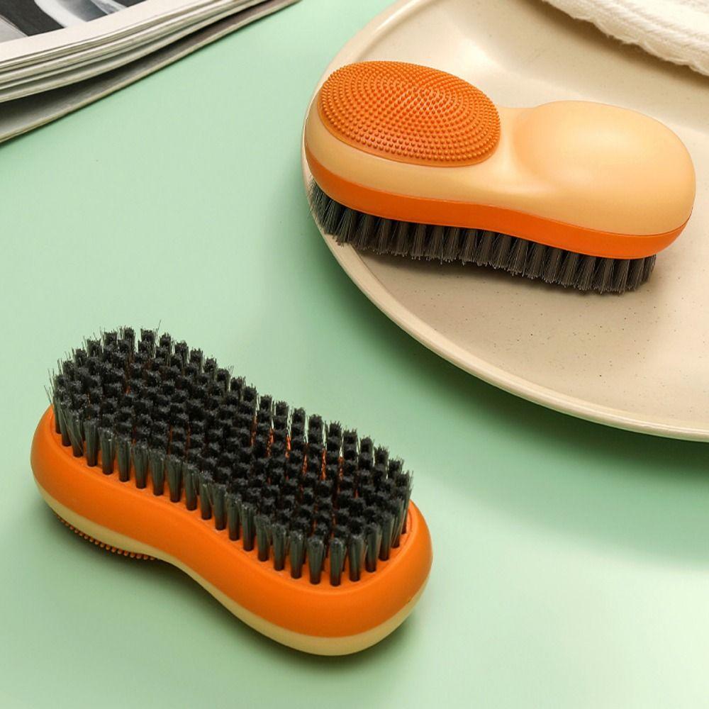 Double-sided Underwear Cleaning Brush Household Colorful Shoe Brush Soft Bristled Shoes Scrubbing Brush Home