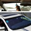 "Sleek Design" Car Sunshade Film - Front & Rear Windshield Vinyl Decal, Heat-Insulating & Uv Safeguard, Easy Apply For Glass & M