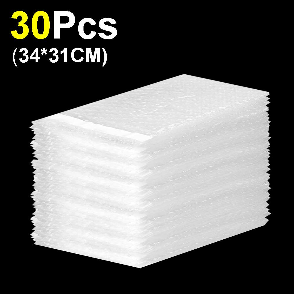 10-50pcs PE Clear Cushioning Covers Envelope Shockproof Package White Bubble Bag Protective Wrap Foam Packing Bags Can Be Sealed