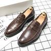 FashionBreathable Leather Mens Driving Shoes New Trendy Casual Slip on Footwear Elegantes Men Formal Loafers Comfy Moccasins Lazy Shoes