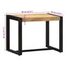 Bench 60x35x45 cm Rough Solid Mango Wood