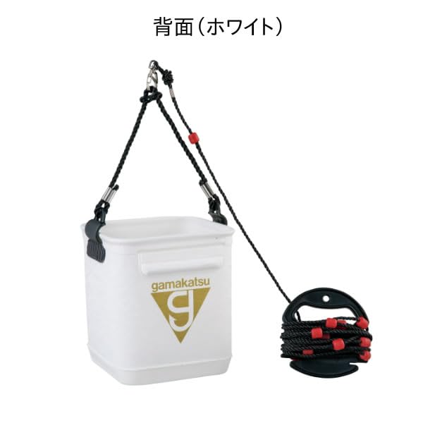 Gamakatsu G Water Bucket GM2517 Large (with Rope) Black,