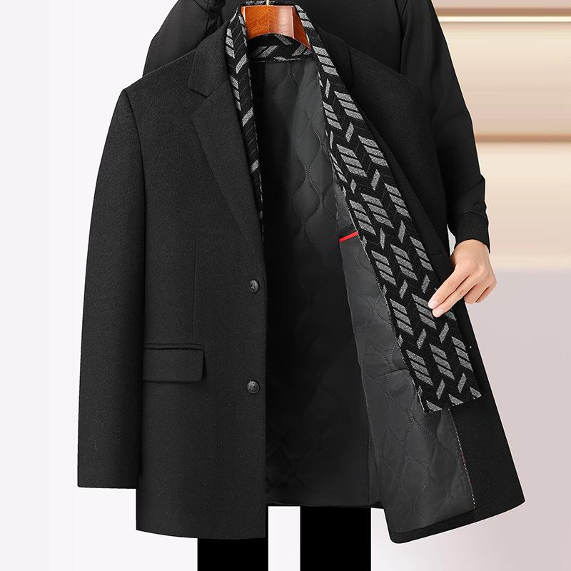 Новое осенне-зимнее модное вязаное пальто в стиле шарфа из хлопка и утолщенной шерсти — фото 3