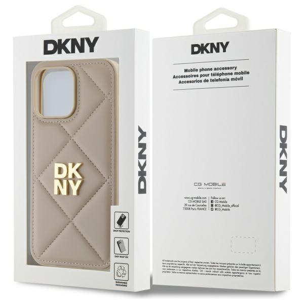 Dkny Dkhcp14Xpqdsle Iphone 14 Pro Max    6.7 Beżowy/Beige Quilted Stack Logo