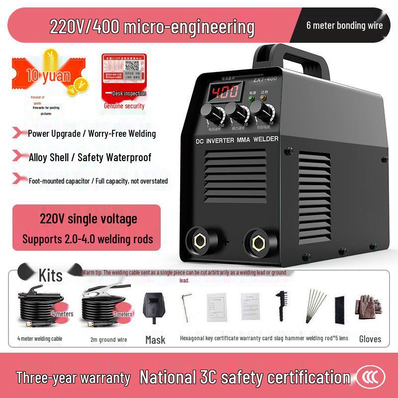 Portable 220V 315 Handheld Welding Machine - Compact Household DC Mini with All-Copper Components