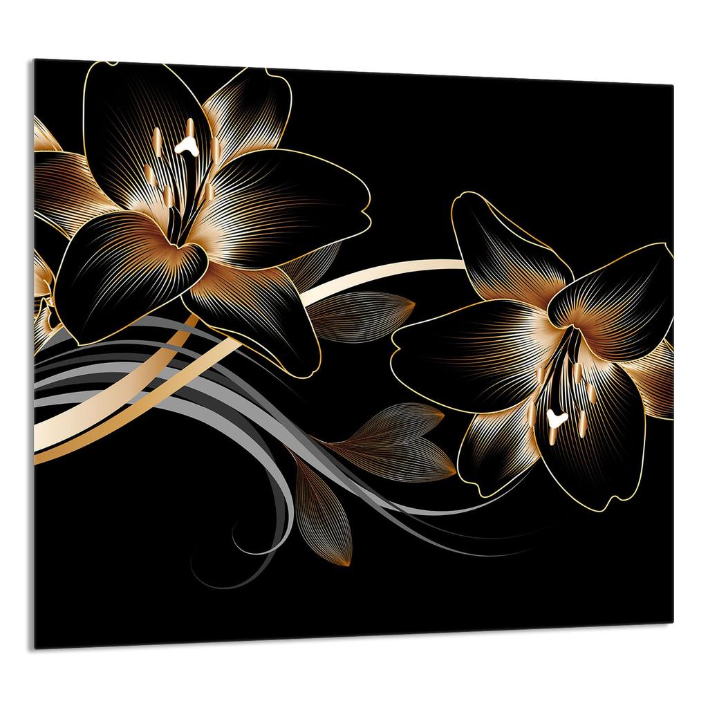 PANEL SZKLANY DO KUCHNI 65x60 Orchidea