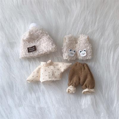 Clothes For Dolls 16 Cm Bjd OB11 Doll Clothes Hat T-shirt Short 1/8 Accessories Suit Dress Skirt Hoodie Shoes Dress Up For Girl