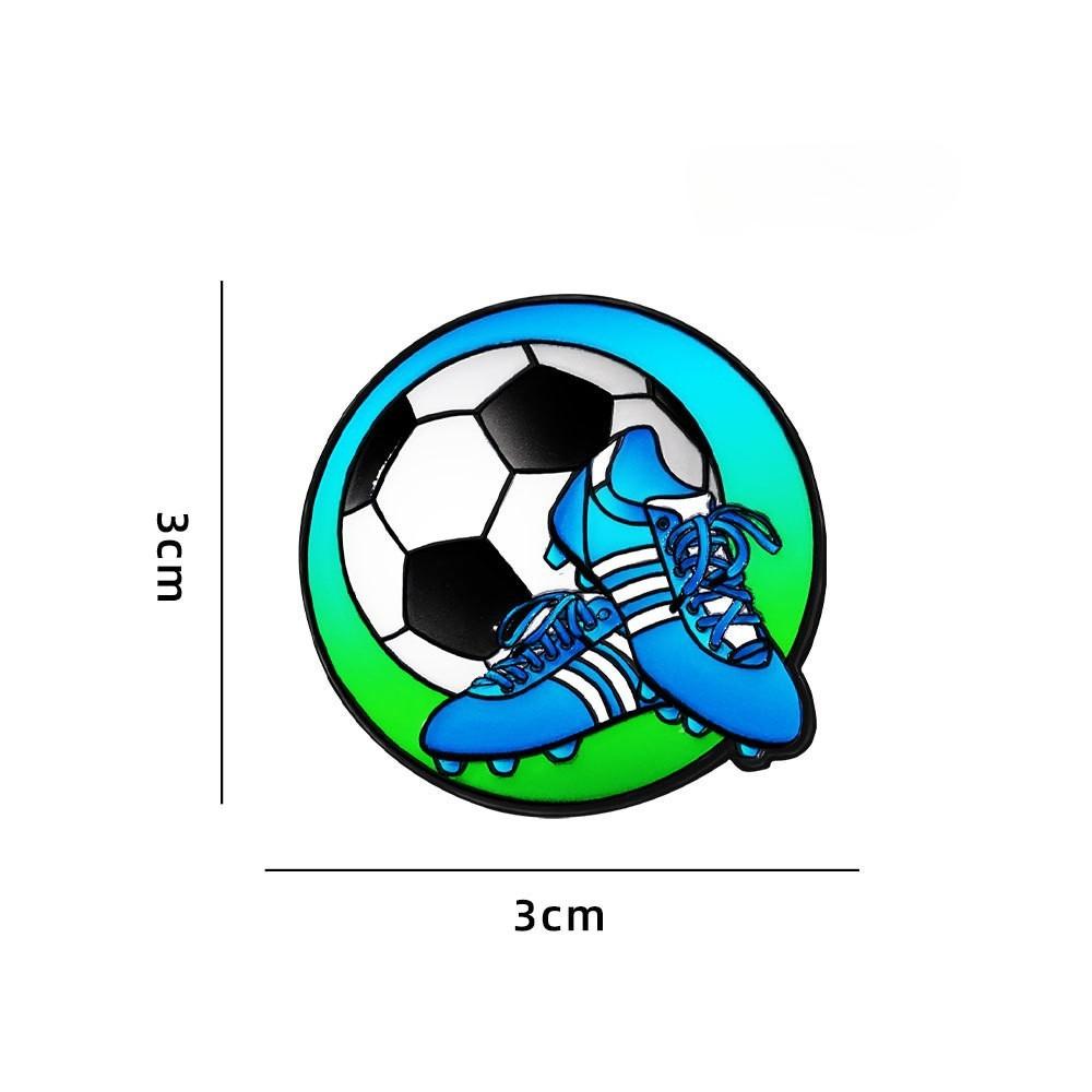 1 peça distintivo de metal para basquete, futebol, badminton, mochila de estudante, chapéu, casaco jeans, decoração faça você mesmo, alfinetes de lapela, broche de casal para meninos