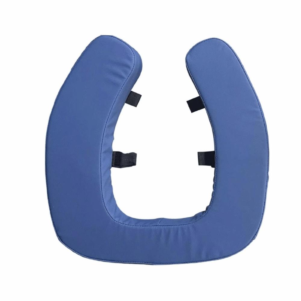 Waterproof Raised Toilet Seat Cushion Washable Toilet Seat Pad  For Elderly Blue PU