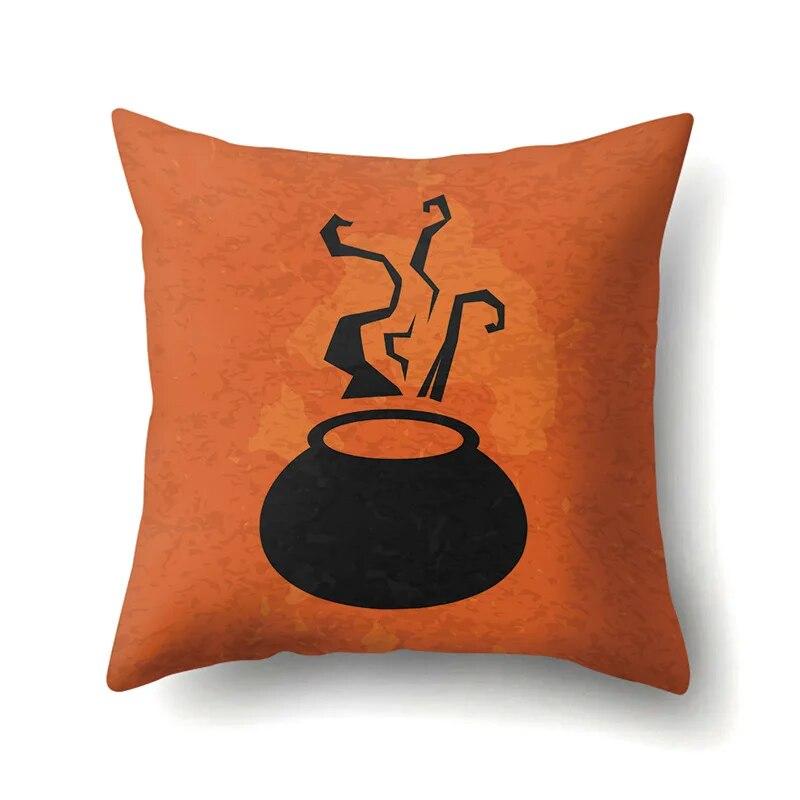 

Наволочка на Хэллоуин, автомобильная поясная подушка, тыква, чехол для дивана, офиса, дома, гостиной 40x40cm