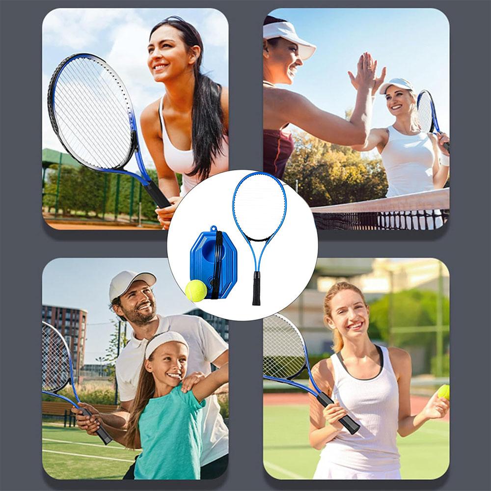 One Set of Tennis Practice Equipment for Tennis Coaches To Use String Balls and Bouncing Balls for Individual Tennis Training. Tennis Training Device