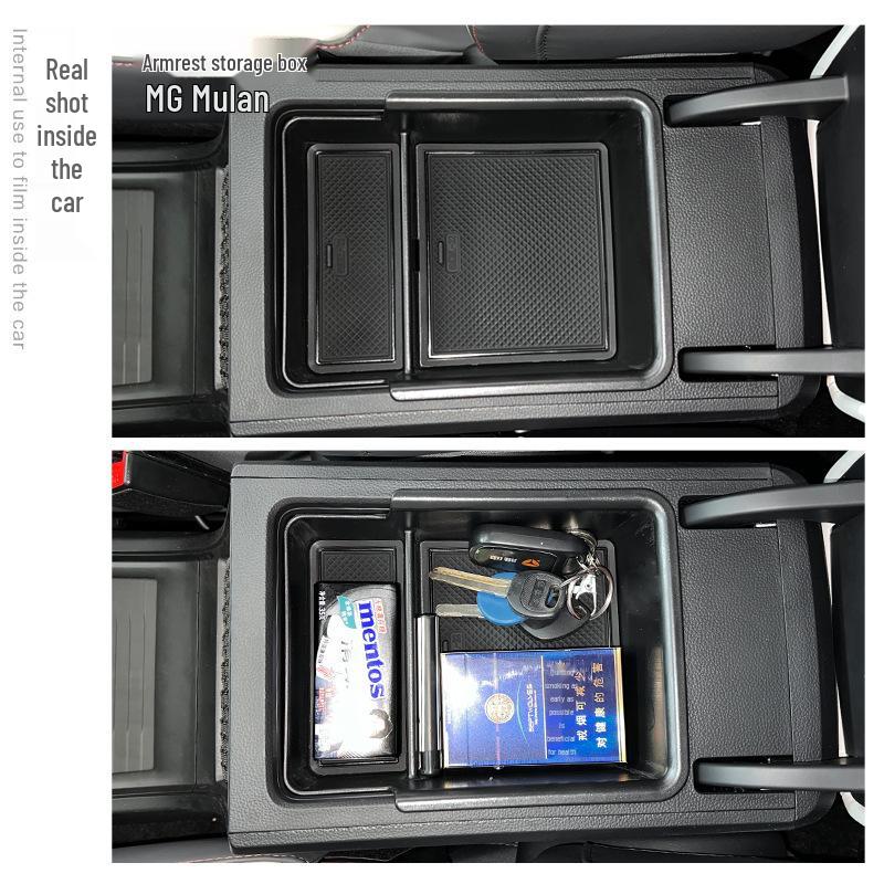 MG Mulan Pudełko do przechowywania podłokietnika konsoli środkowej dla MG4 - Dekoracja i modyfikacja wnętrza samochodu