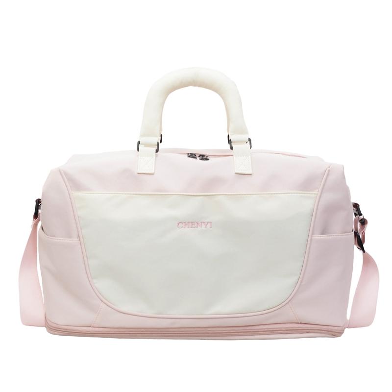 

Large Capacity Travel Bag Women s Dry and Wet Separate Short Distance Luggage Bag Sports Fitness Bag белый